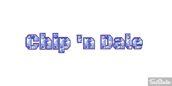Chip 'n Dale Efecto de texto