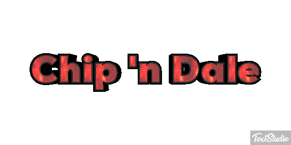 Chip 'n Dale Efecto de texto