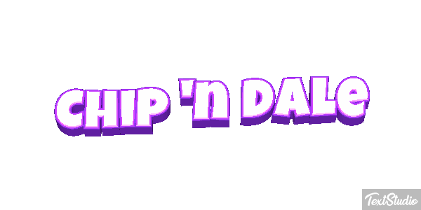 Chip 'n Dale Efecto de texto
