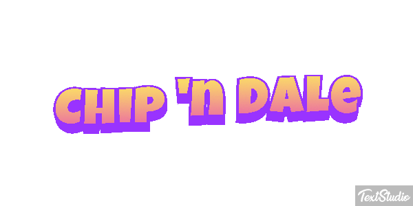 Chip 'n Dale Efecto de texto