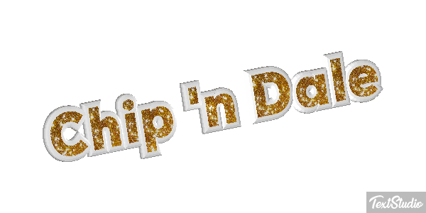 Chip 'n Dale Efecto de texto
