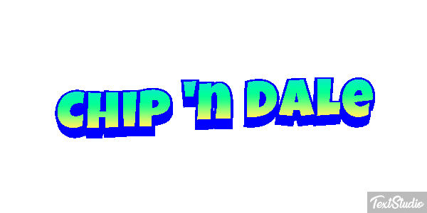 Chip 'n Dale Efecto de texto