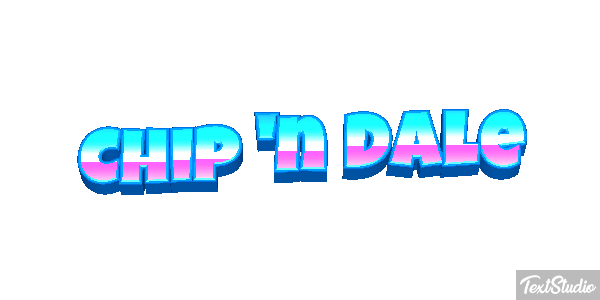 Chip 'n Dale Efecto de texto