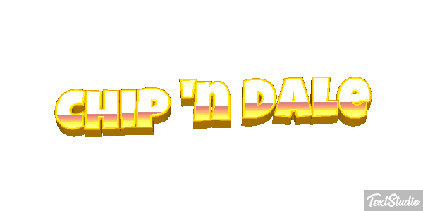 Chip 'n Dale Efecto de texto