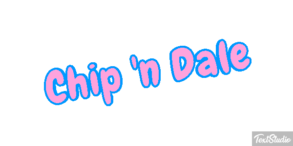 Chip 'n Dale Efecto de texto