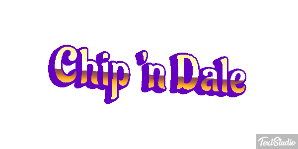 Chip 'n Dale Efecto de texto