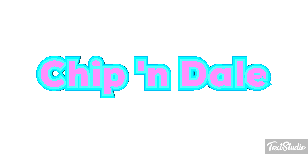 Chip 'n Dale Efecto de texto