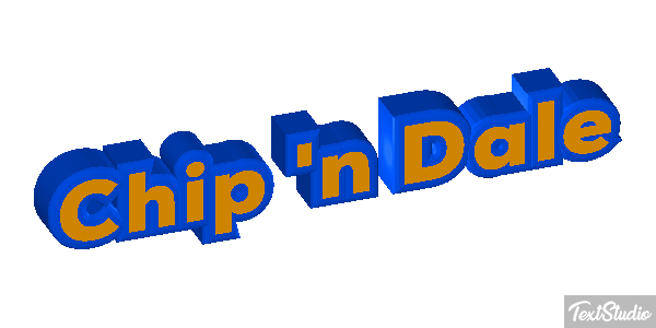 Chip 'n Dale Efecto de texto
