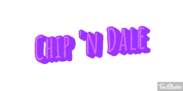 Chip 'n Dale Efecto de texto