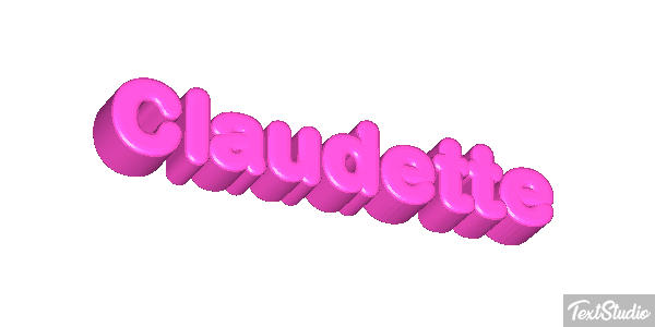 Claudette Text effect