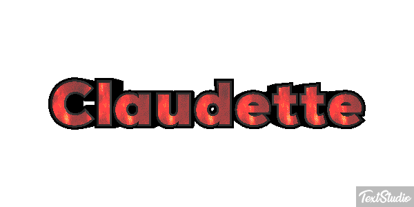Claudette Text effect