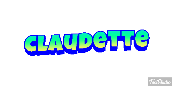 Claudette Text effect