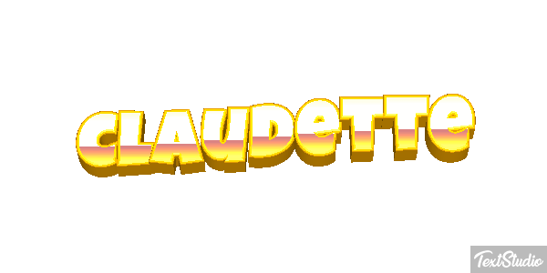Claudette Text effect