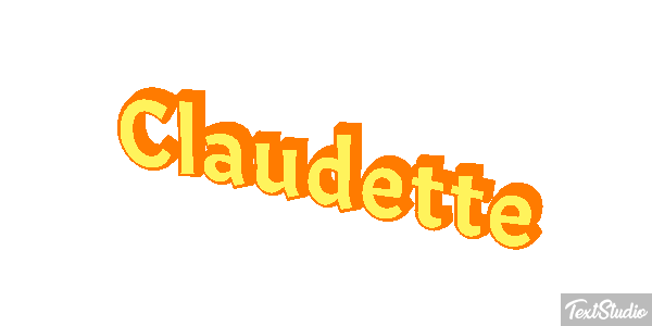 Claudette Text effect