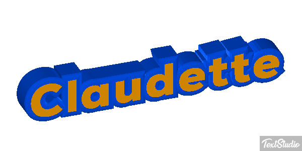 Claudette Text effect