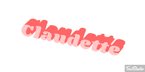 Claudette Text effect