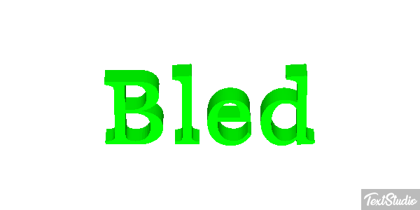 Bled Effetto testo
