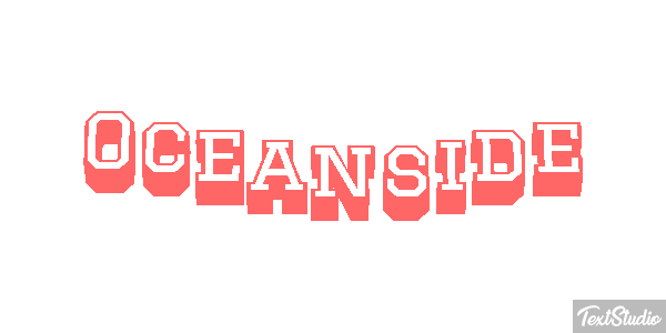 Oceanside Текстовый эффект