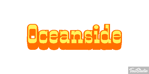 Oceanside Текстовый эффект
