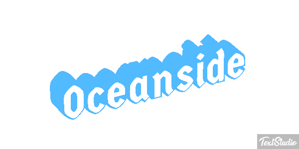Oceanside Текстовый эффект