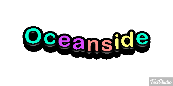 Oceanside Текстовый эффект