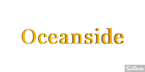 Oceanside Текстовый эффект