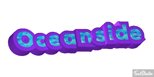 Oceanside Текстовый эффект
