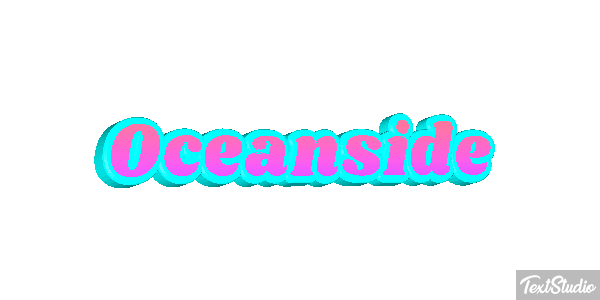 Oceanside Текстовый эффект