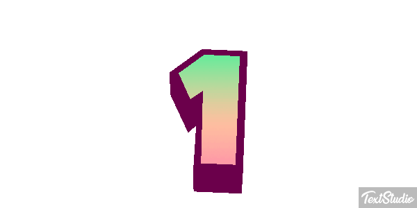 1 Text effect