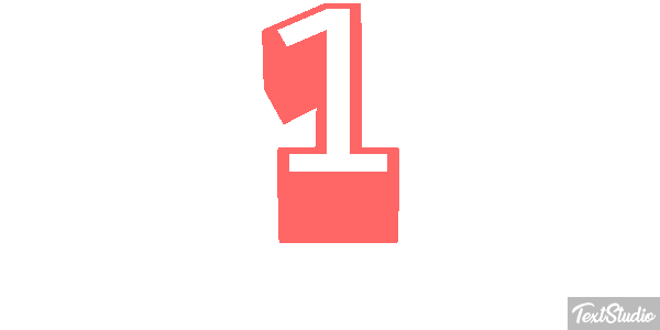 1 Number Animated GIF Logo Designs 1 Number Animated GIF Logo Designs