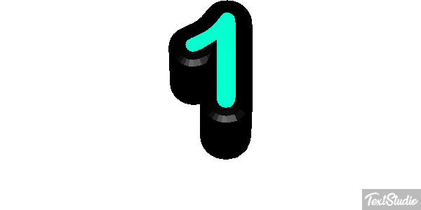 1 Number Animated GIF Logo Designs 1 Number Animated GIF Logo Designs