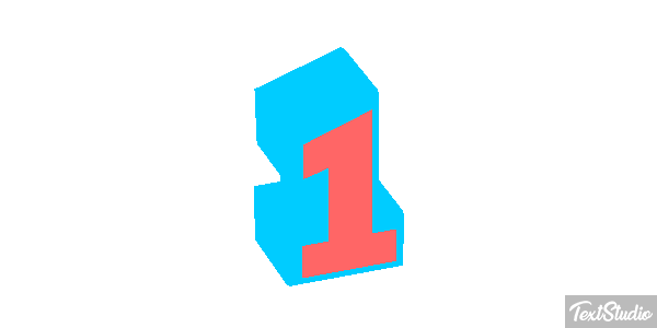 1 Number Animated GIF Logo Designs 1 Number Animated GIF Logo Designs