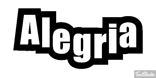 Alegría Efecto de texto