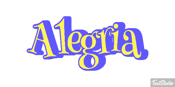 Alegría Efecto de texto