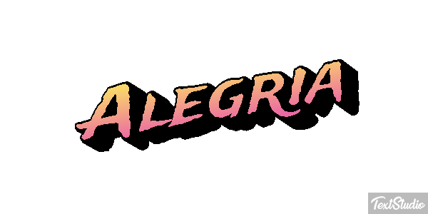 Alegría Efecto de texto
