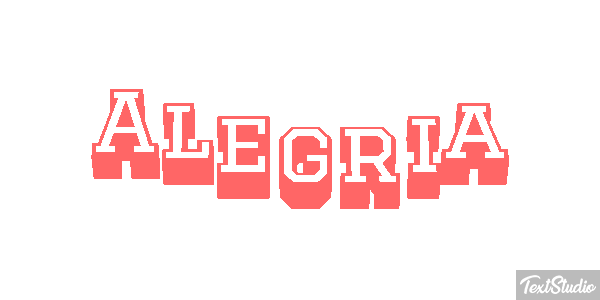 Alegría Efecto de texto