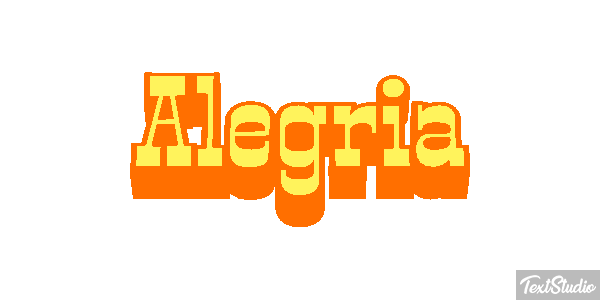 Alegría Efecto de texto
