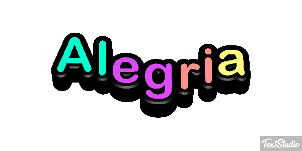 Alegría Efecto de texto