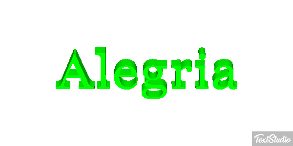 Alegría Efecto de texto