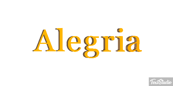Alegría Efecto de texto