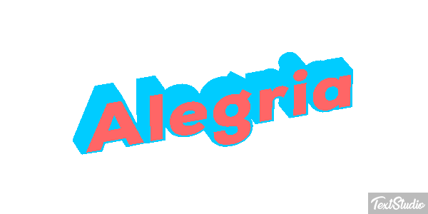 Alegría Efecto de texto