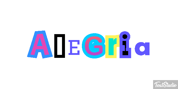 Alegría Efecto de texto