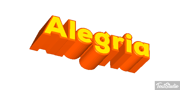 Alegría Efecto de texto
