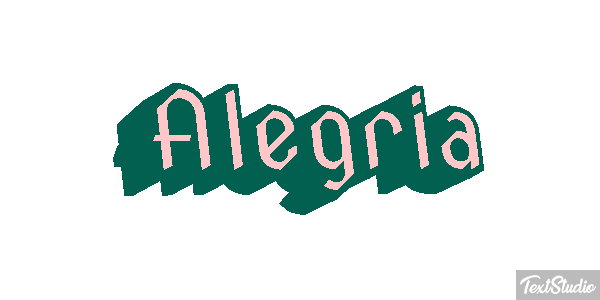 Alegría Efecto de texto