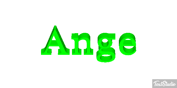 Ange Efecto de texto