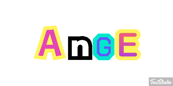 Ange Efecto de texto