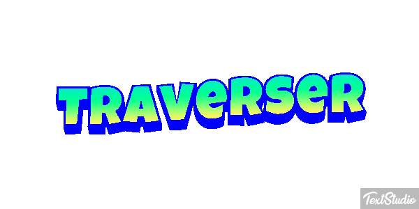 Traverser Word Animated GIF logo designs