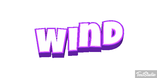 Wind テキスト効果