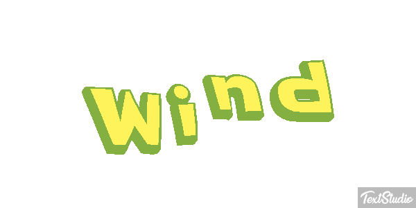 Wind テキスト効果