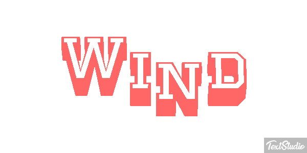 Wind テキスト効果